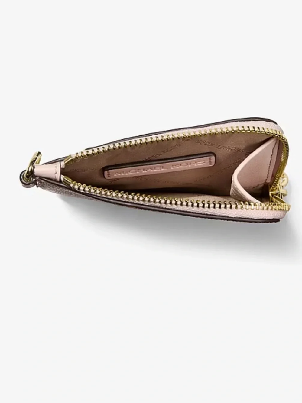 Michael Kors Jet Set Travel Signature Logo Chain Wallet Card Holder